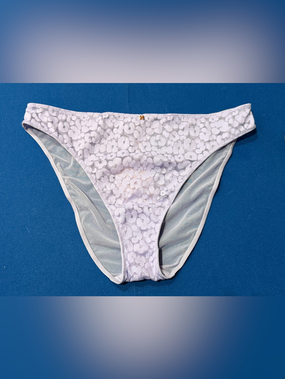 Savage X Fenty Lilac Leopard Lace High Leg Bikini